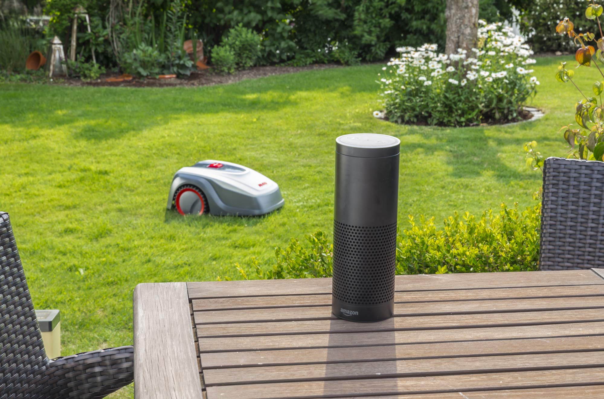 AL-KO Robot cortacésped Robolinho 500 W, Ancho de Corte de 20 cm, batería de Ion de Litio (2,5 Ah/máx. 20 V), Superficies de césped de hasta 500 m², Capacidad de Subida hasta 45%, silencioso 60