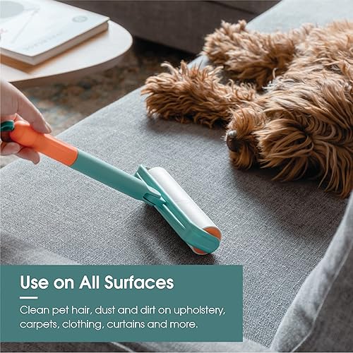 Miniatura 5 de Useful Co - Rodillo de pelusa extensible para pelo de mascotas, rodillo de pelusa para sofá, rodillo de pelusa grande, rodillo de pelusa para suelo
