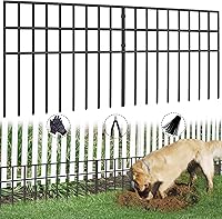 42.5FT x 13in No Dig Animal Barrier Fence, 30 Panels Rustproof Garden Fence for Dogs Rabbits, Anti-Digging Yard Protection