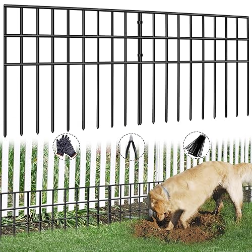 42.5ft(L) x 13in(H) Animal Barrier Fence, 30 Panels No Dig
