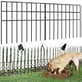 42.5ft(L) x 13in(H) Animal Barrier Fence, 30 Panels No Dig Garden Fence for Dog Rabbit, Rustproof Anti Digging Barrier, Garden Edging Border Ground Defense for Outdoor, Yard, Patio