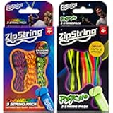 ZipString Chameleon & Psycho Strings Bundle Pack – 6 Glow in The Dark & UV Reactive Replacement Ropes for Rope Launcher Toy – Color-Changing Fidget Strings for Kids & Adults – Shark Tank Featured Fun