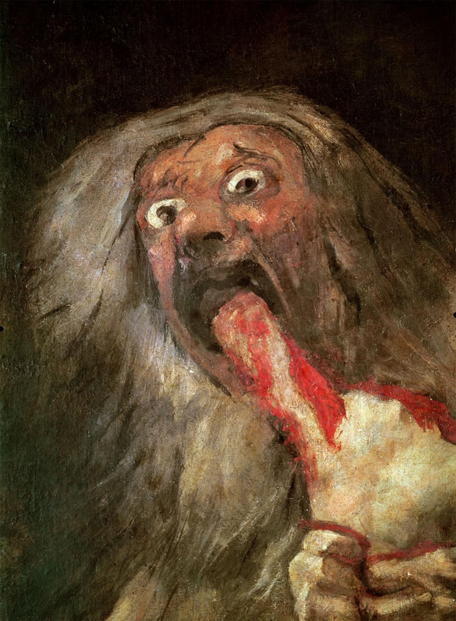 POSTERIIk Vintage Art Print Images Pictures Print Devouring His Son the Head by Francisco De Goya Modern Colour Posters for Office Home Decor 60x90cm