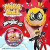 Miraculous Ladybug, 4-1 Capsule Collectible Toy, [PACK OF 2], Surprise Miraball with expanding Plush Kwami, Collectible Character Metal Case, Glittery Stickers & hanging Display Ribbon