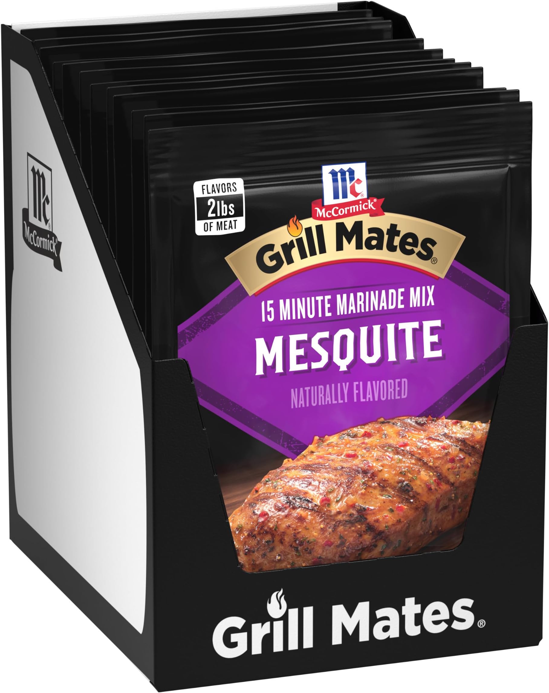 McCormick Grill Mates Mesquite Marinade Mix, 1.06 oz (Pack of 12)