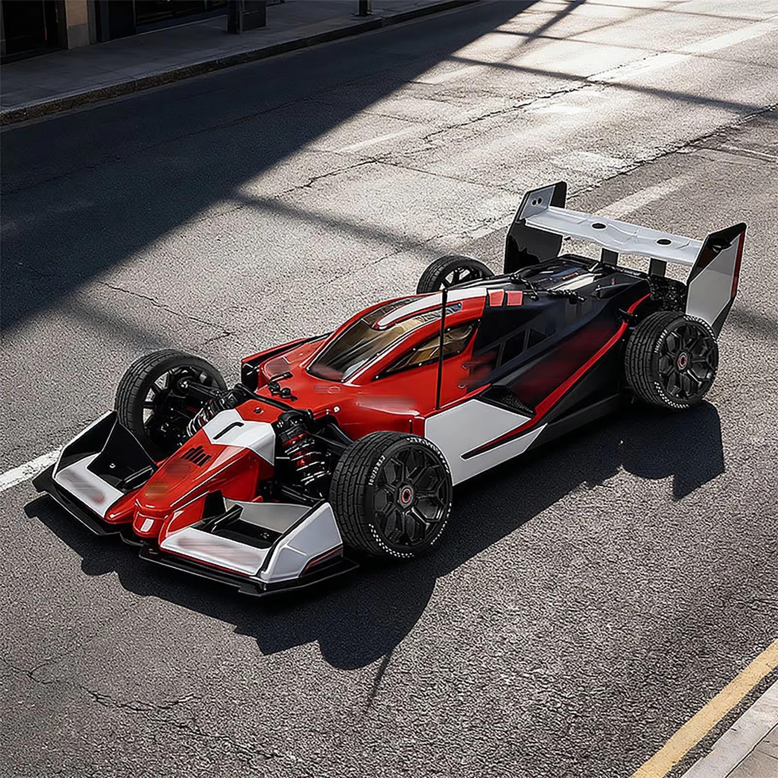 Ruote Degli Pneumatici Per Limitless 6S 1/7 Hong Nor X3GT 1/8 | Auto RC modificano parti riparazione pneumatici autostradali velocità stabile lunga durata strada(Black)