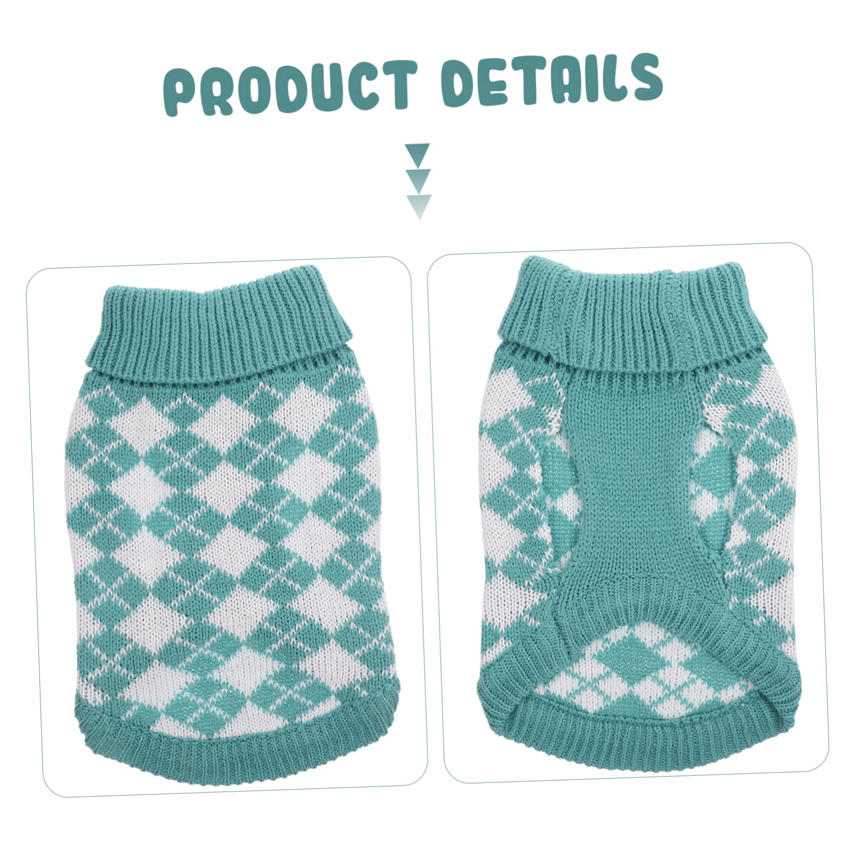 INOOMP 4pièces Pull pour Chien Maille Douce Vêtements pour Animaux De Compagnie Hiver Style à Convient Aux Chiens