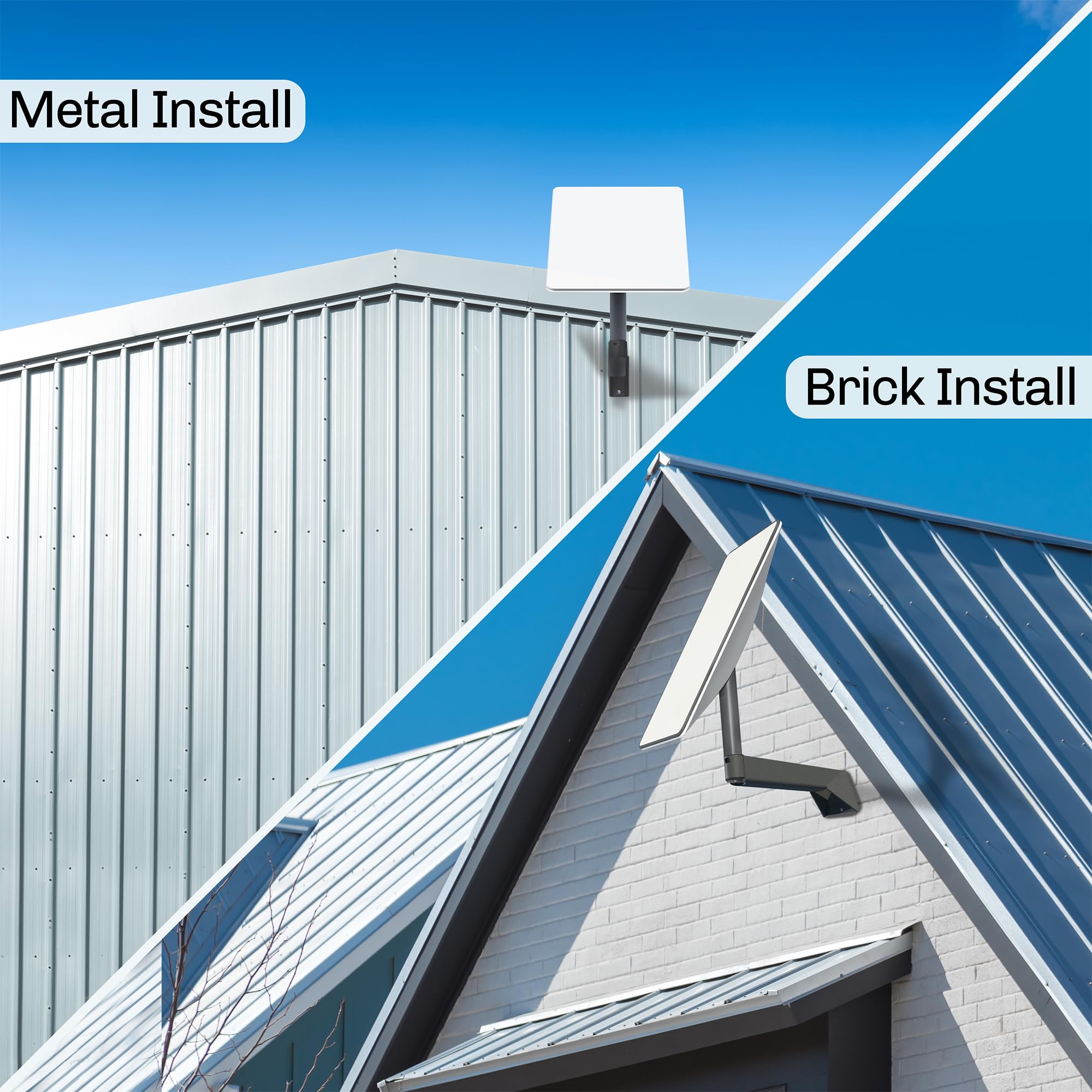 VIVO Support mural extensible à bras long conçu pour antenne satellite Internet Starlink Gen2, gris, Mount-SLINK2