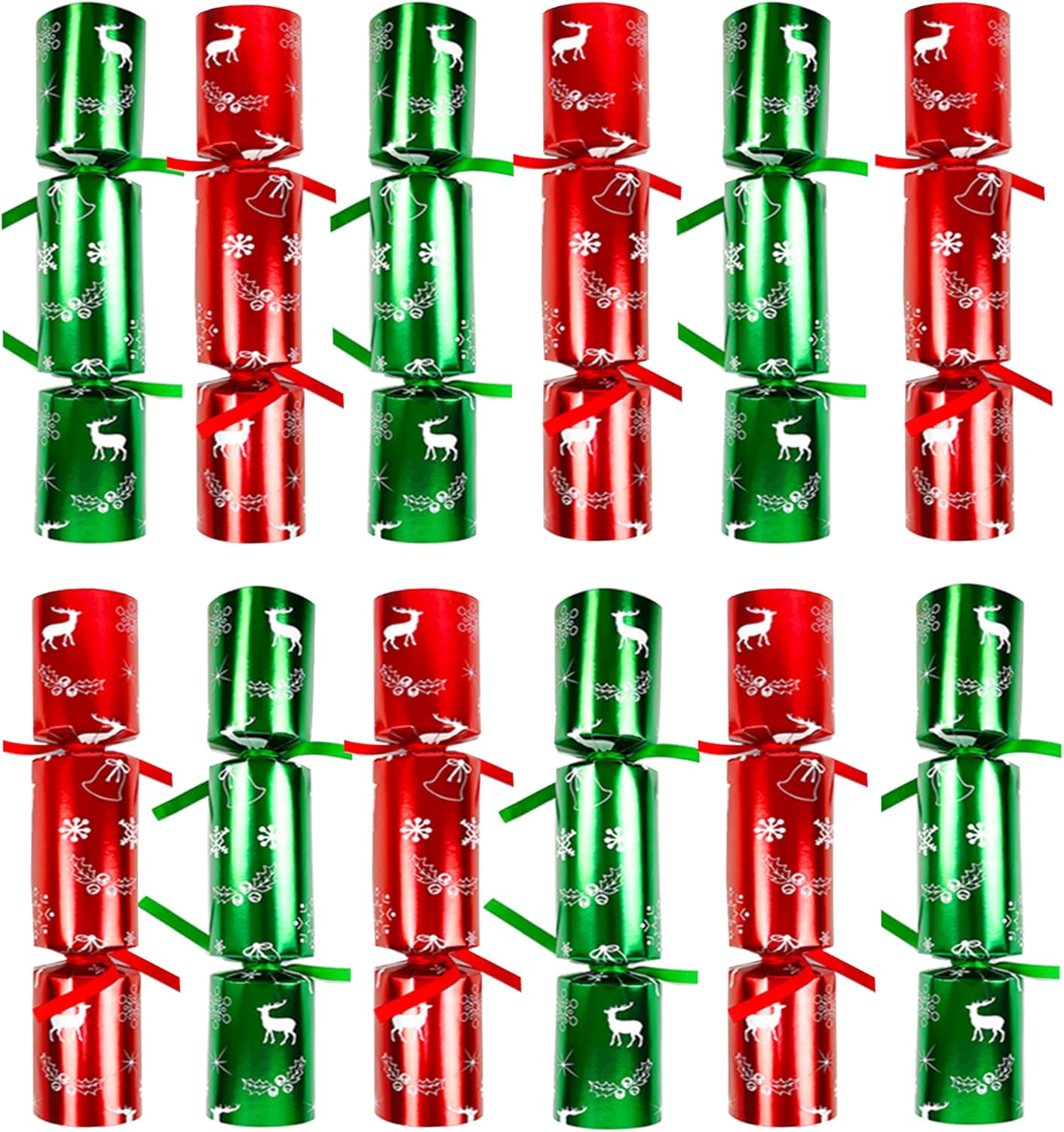12 Pack Christmas No-snap Party Table Favors, Christmas themed Holiday Supplies with Party Hat, Joke & Little Gift Inside for Kids Adults Christmas Gift 12 Pack Christmas No-snap Party Table Favors, Christmas themed Holiday Supplies with Party Hat, Joke & Little Gift Inside for Kids Adults Christmas Gift