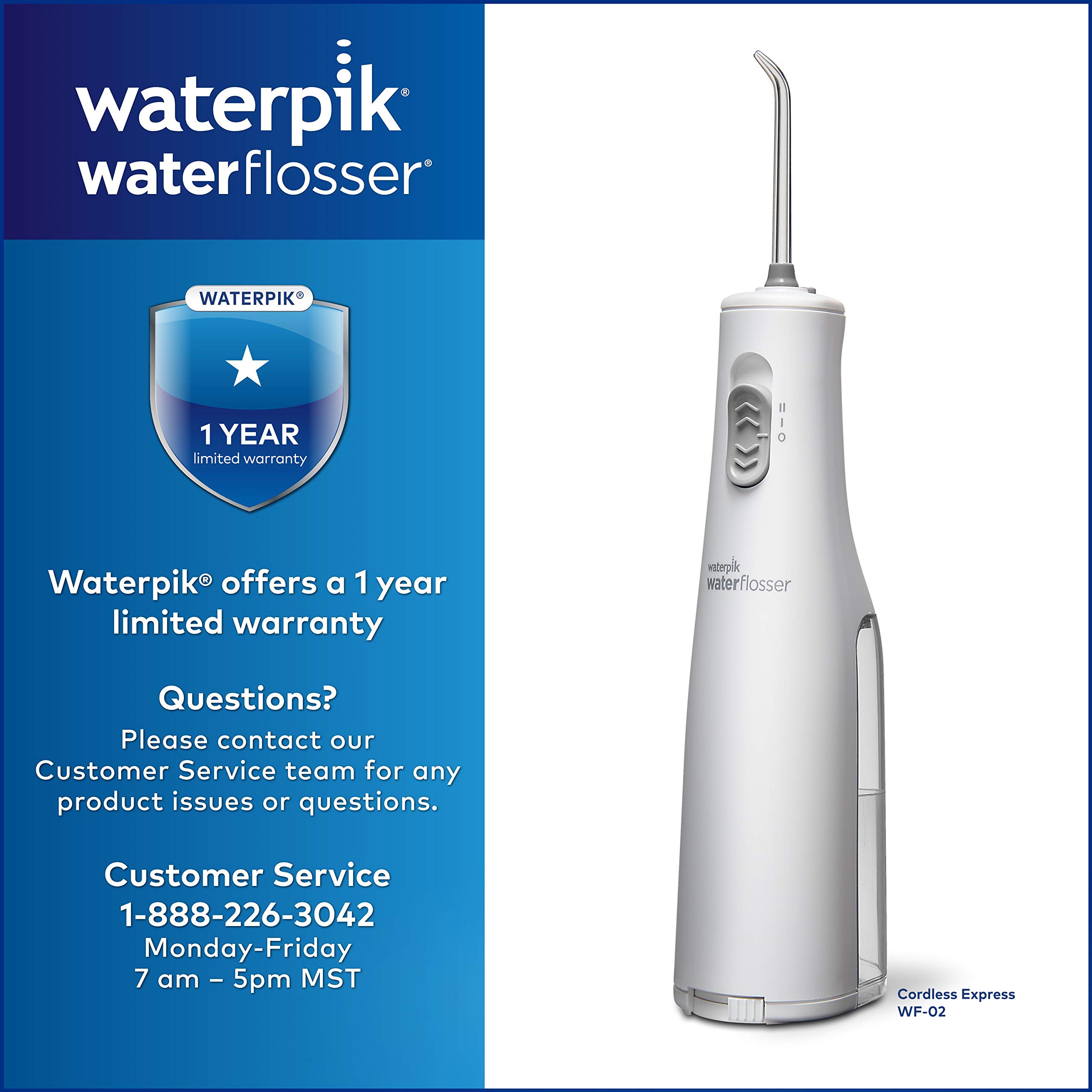 Waterpik Cordless Water Flosser, Battery Operated & Portable for Travel & Home, ADA Accepted