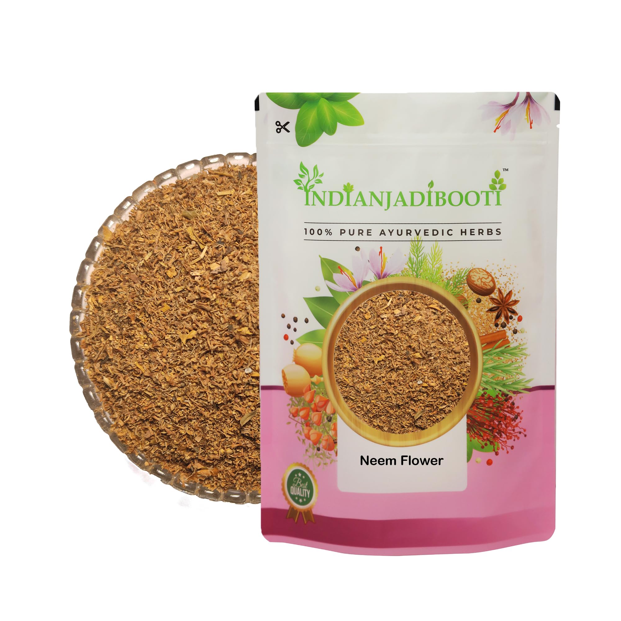 IndianJadiBooti Pure Dried Neem Flower (Vepampoo) | Culinary Botanical for Traditional Authentic Dishes, Cooling Herbal Teas & DIY Skin Wellness | 250 Grams Pack — Amazon image 2