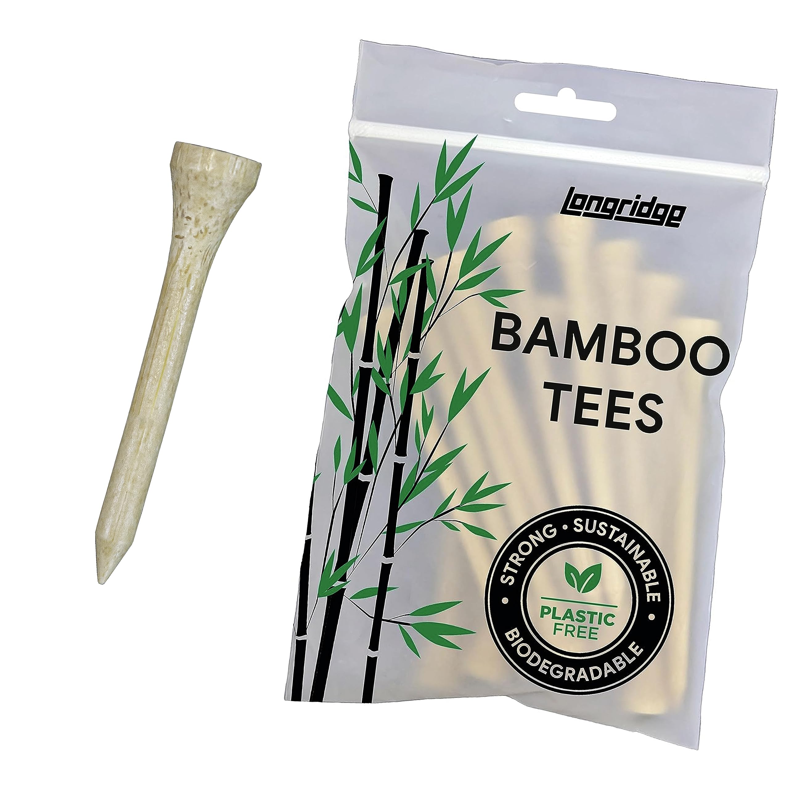 Longridge BAMBOO TEES 54MM NATURAL (50 PCS)