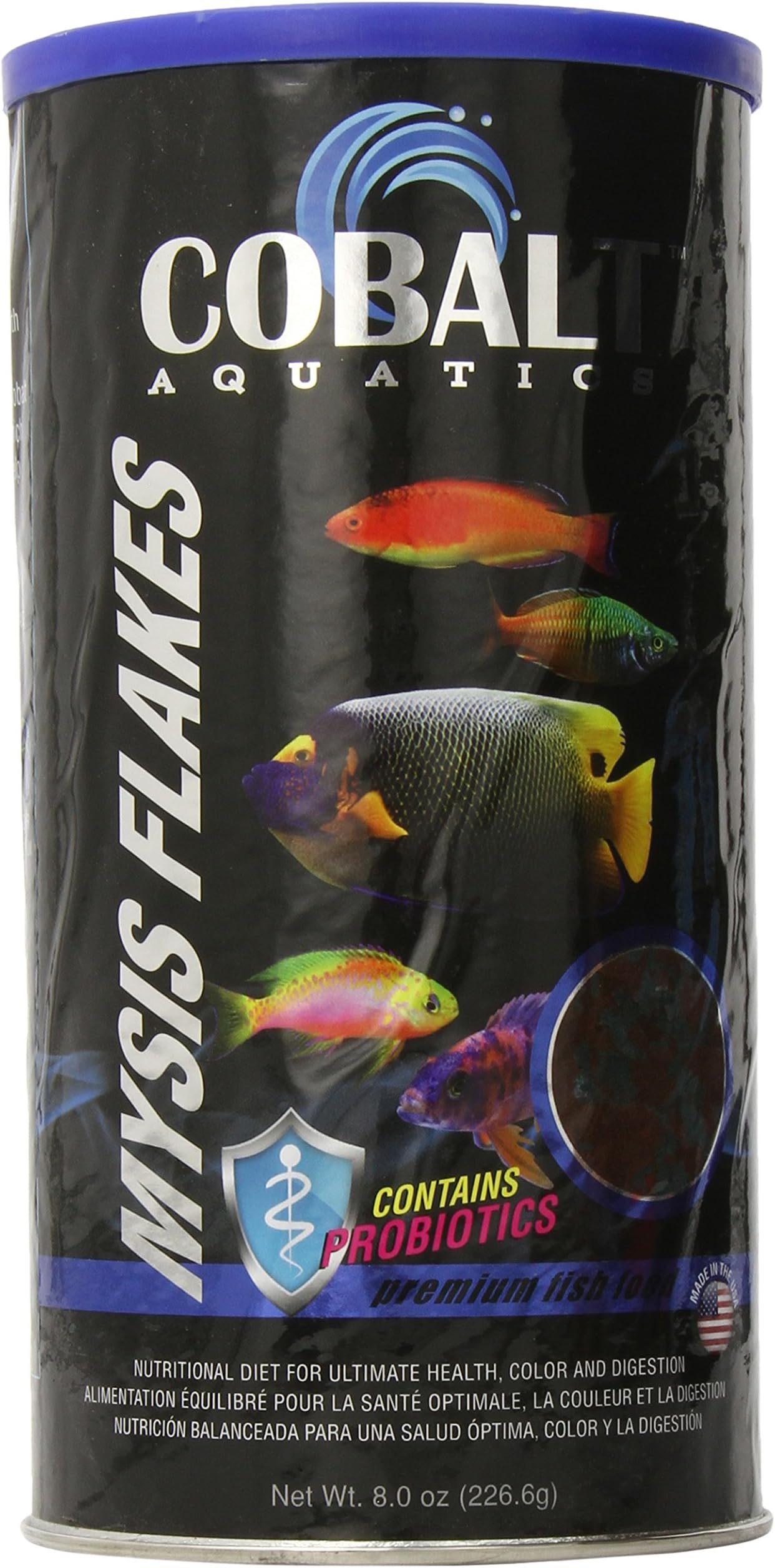 Cobalt Brand Mysis Flake Fish Food, 8-Ounce