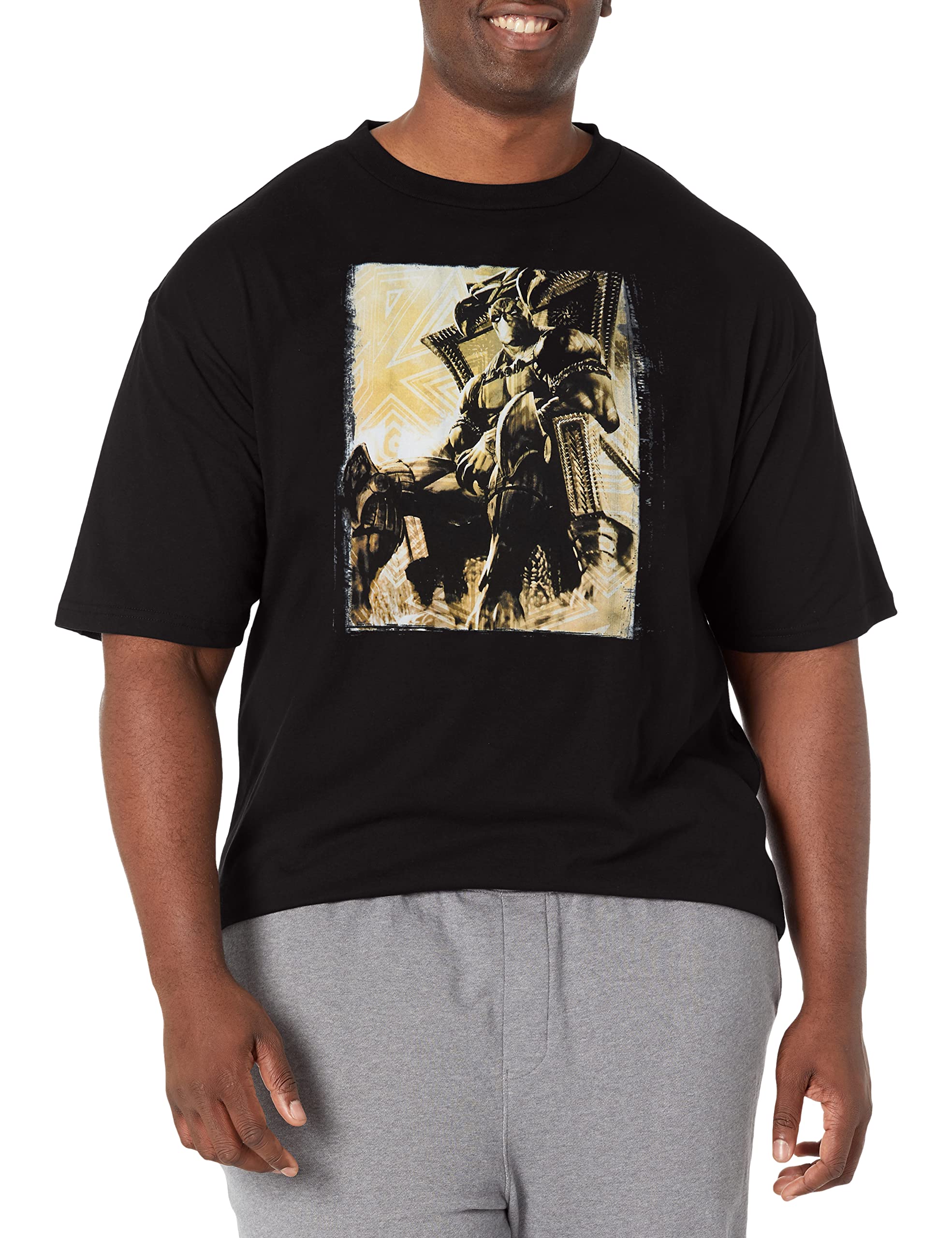 T-shirt Marvel coupe ample 4XL résolvant le manque d'espace aux épaules