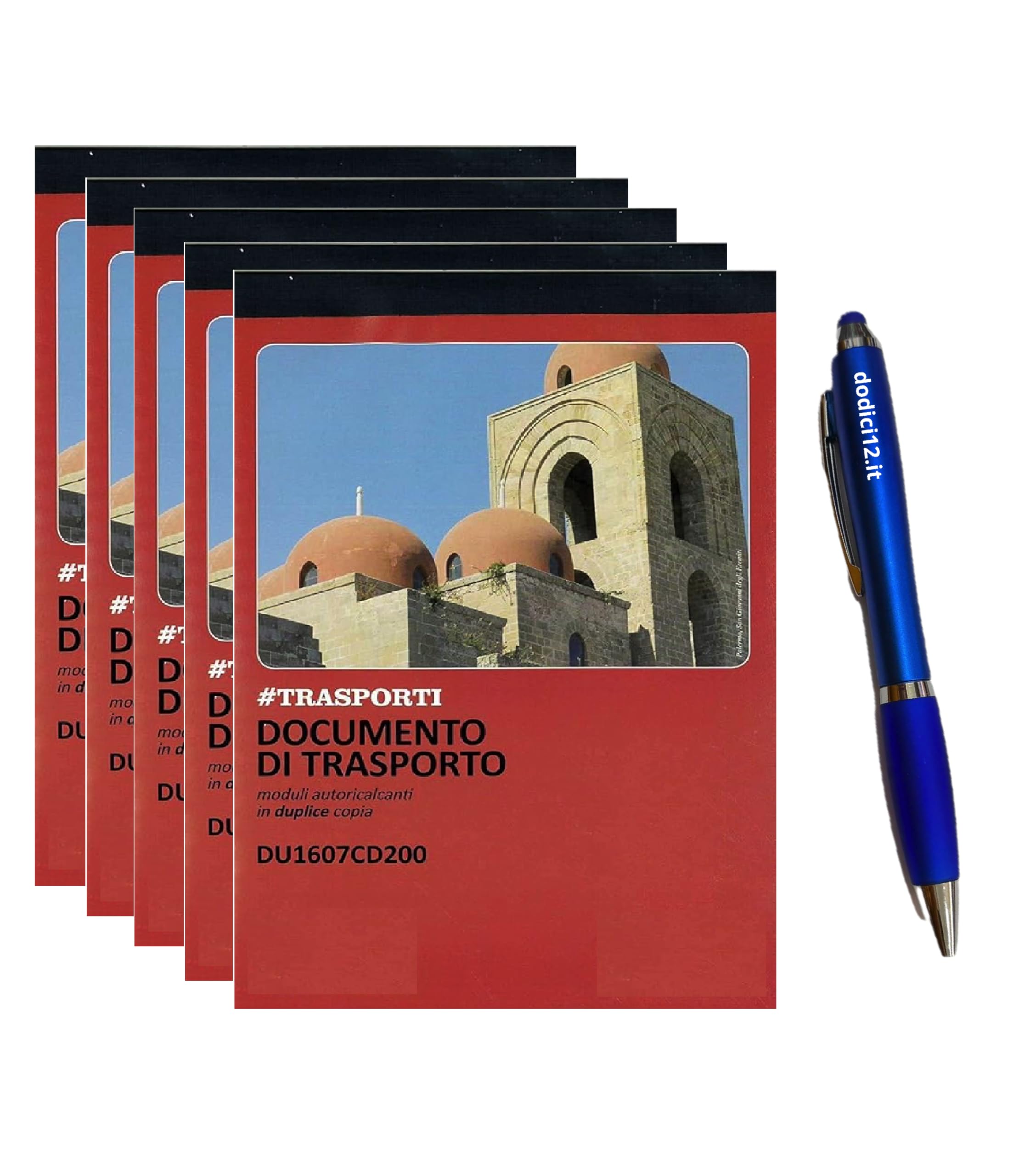 Blocchi Documento di Trasporto DDT A4 29,7x21 cm - 2 Copie Autoricalcanti - 50 Moduli in Duplice Copia (50x2) - Bollettario per Logistica, Magazzino e Spedizioni CON PENNA TOUCH OMAGGIO Dodici12 (10)