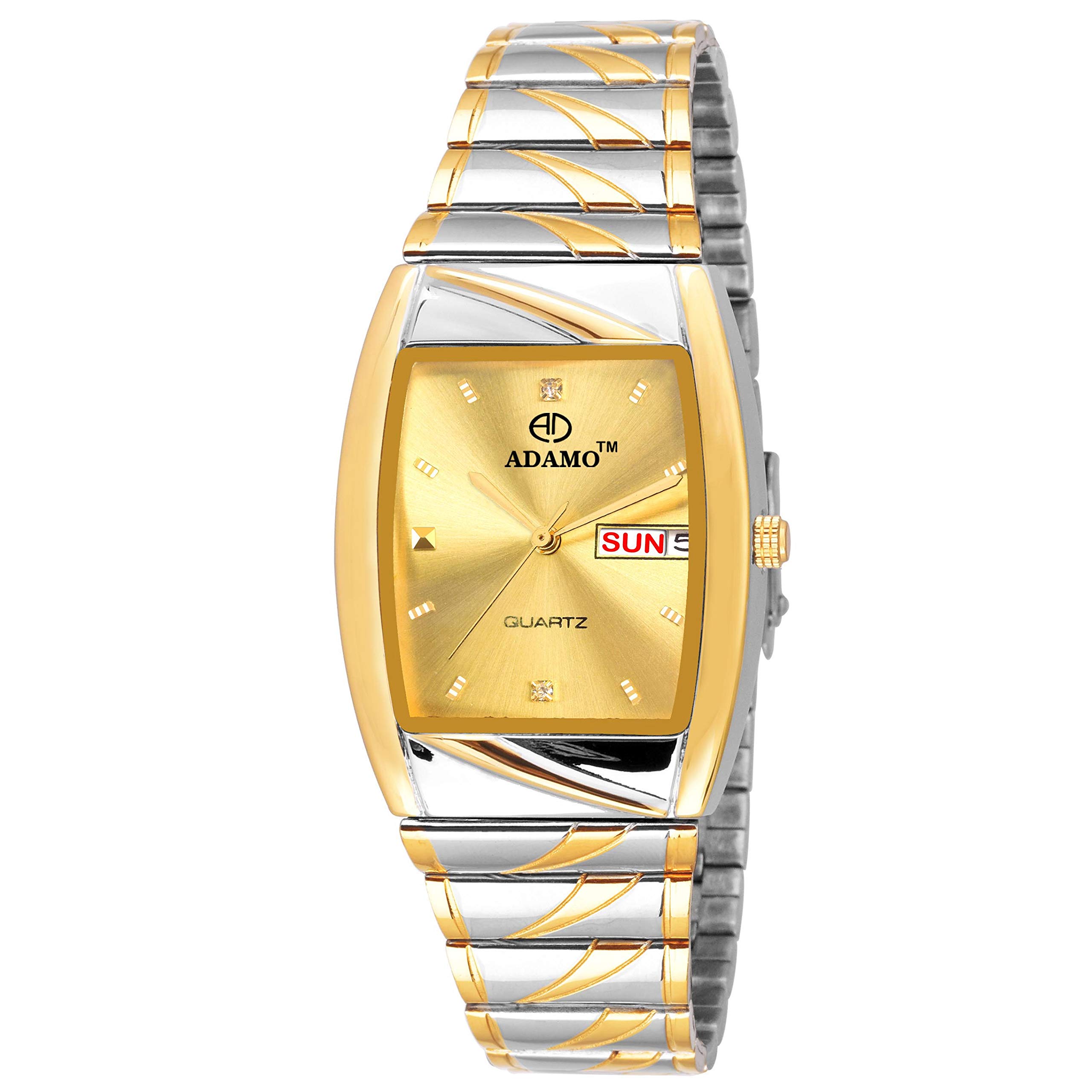 ADAMO Legacy Gold Dial Day & Date Mens & Boys Watches 9315BM04 (B085CFFYQS) Amazon Price History, Amazon Price Tracker