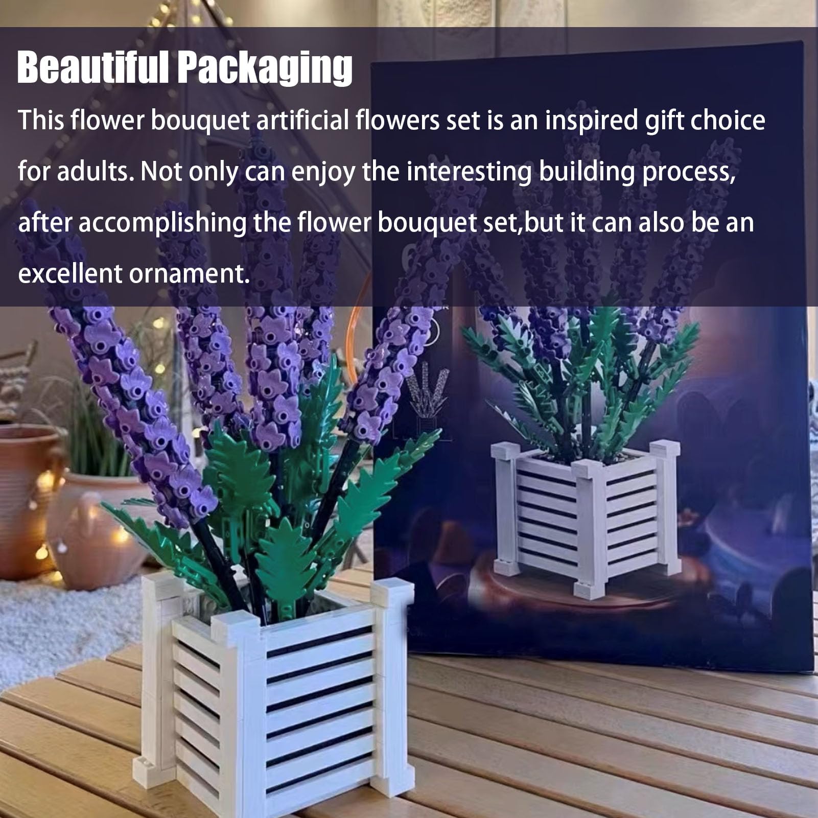 Amazon.co.jp: 大人用フラワービルディングブロックセット、1204ピース