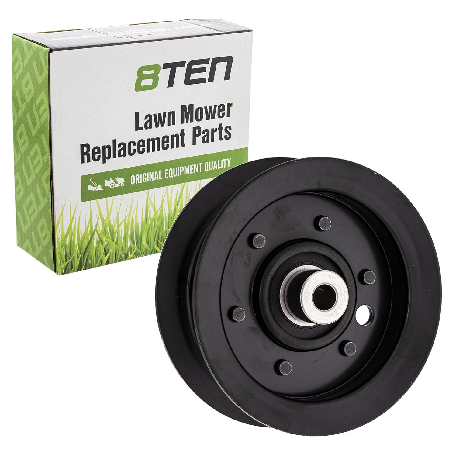 8TEN Flat Idler Pulley for Exmark Toro 50 54 inch Deck Quest E-Series S-Series Timecutter 106-2175 3 Pack
