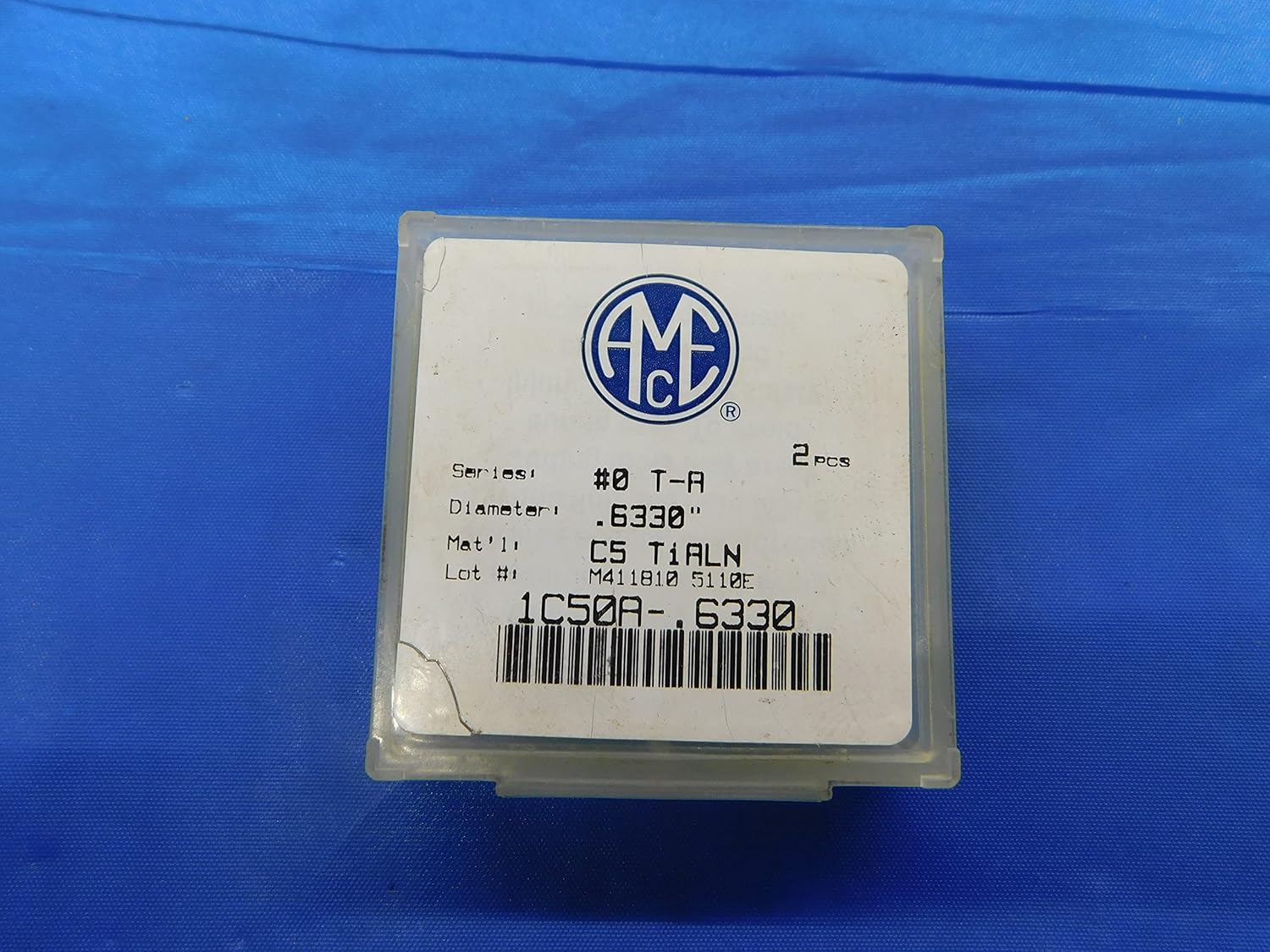 2 PCS New AMEC #0 T-A Spade Drill Inserts .6330" Cutting Dia TiAlN 1C50A-.6330 - MB7037RDT