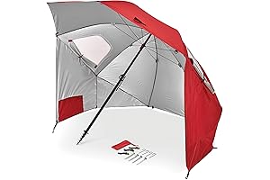 Sport-Brella Premiere XL UPF 50+ Umbrella Shelter for Sun and Rain Protection (9-Foot)