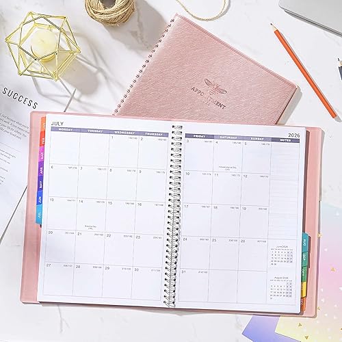 Miniatura 2 de Agenda de citas 2026, enero de 2026 a diciembre de 2026, 11 x 9 pulgadas, agenda diaria por hora 2026 con intervalo de 15 minutos