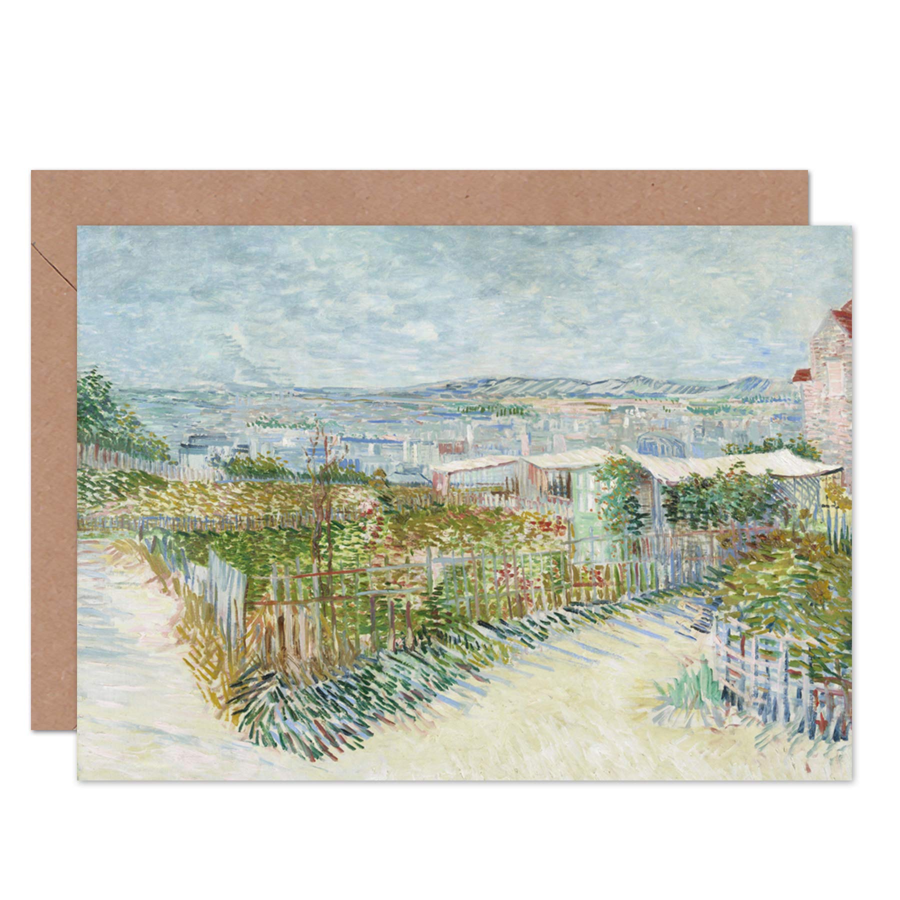 Artery8 Van Gogh Montmartre Behind Moulin De La Greeting Card