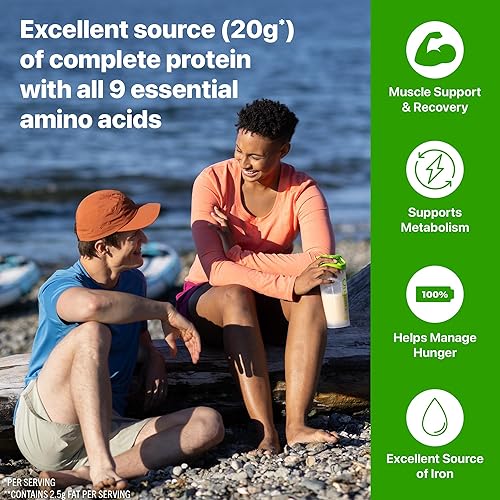 Miniatura 5 de Orgain X Justin's - Proteína en polvo orgánica vegana con mantequilla de nueces, vainilla y manteca de almendra - 20 g de proteína vegetal, 1 g de