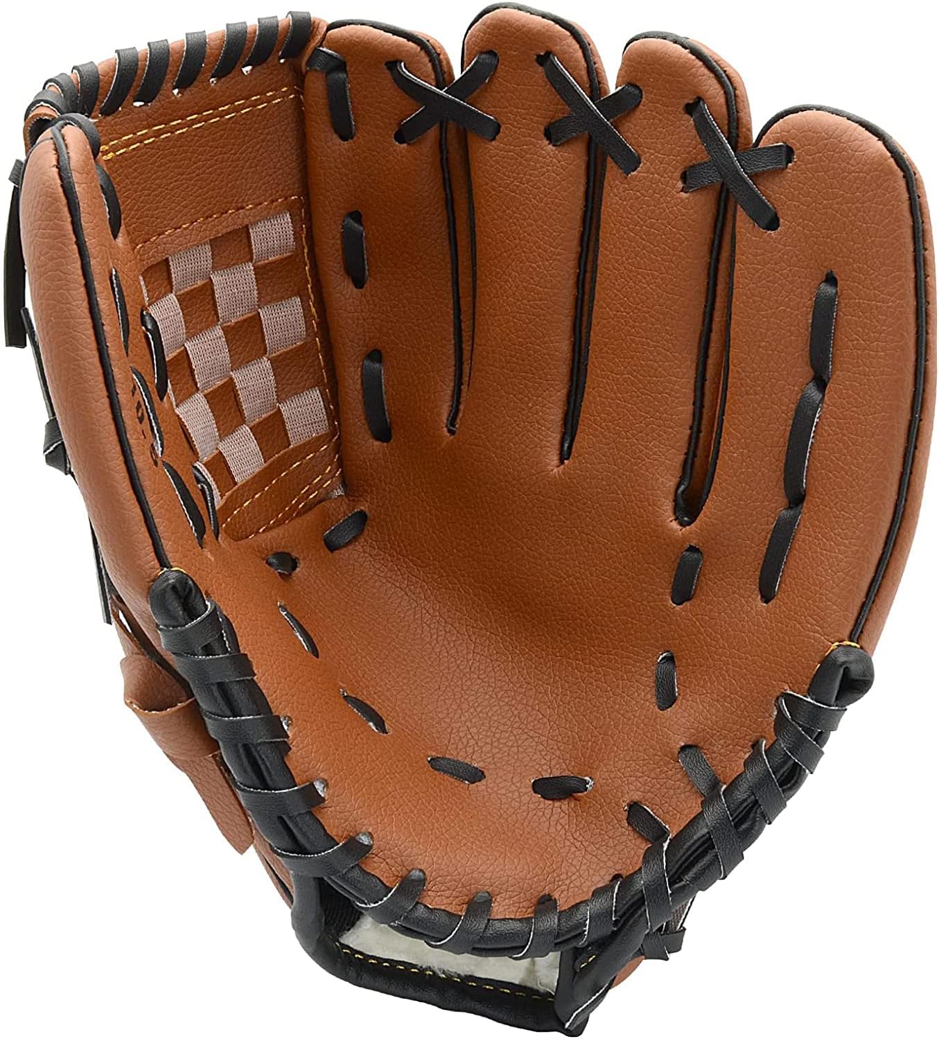 Baseball Glove - Durable Softball Mitt with Cushion PU Leather, 10.5 Inch Left Handed Baseball Glove, Right Hand Throw, Baseball Mitt for Kids, Youth, Adult, Beginner or Infielder