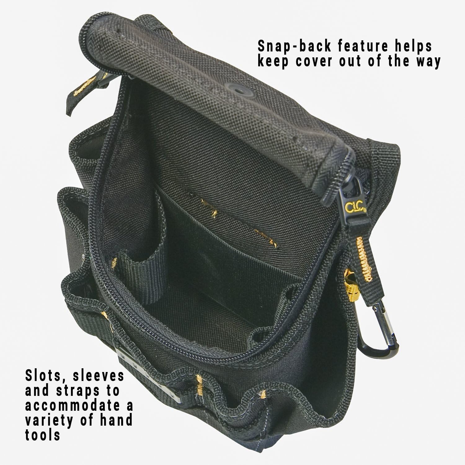 CLC Custom Leathercraft 1523 Ziptop Utility Pouch, Small - Tool Pouches - 