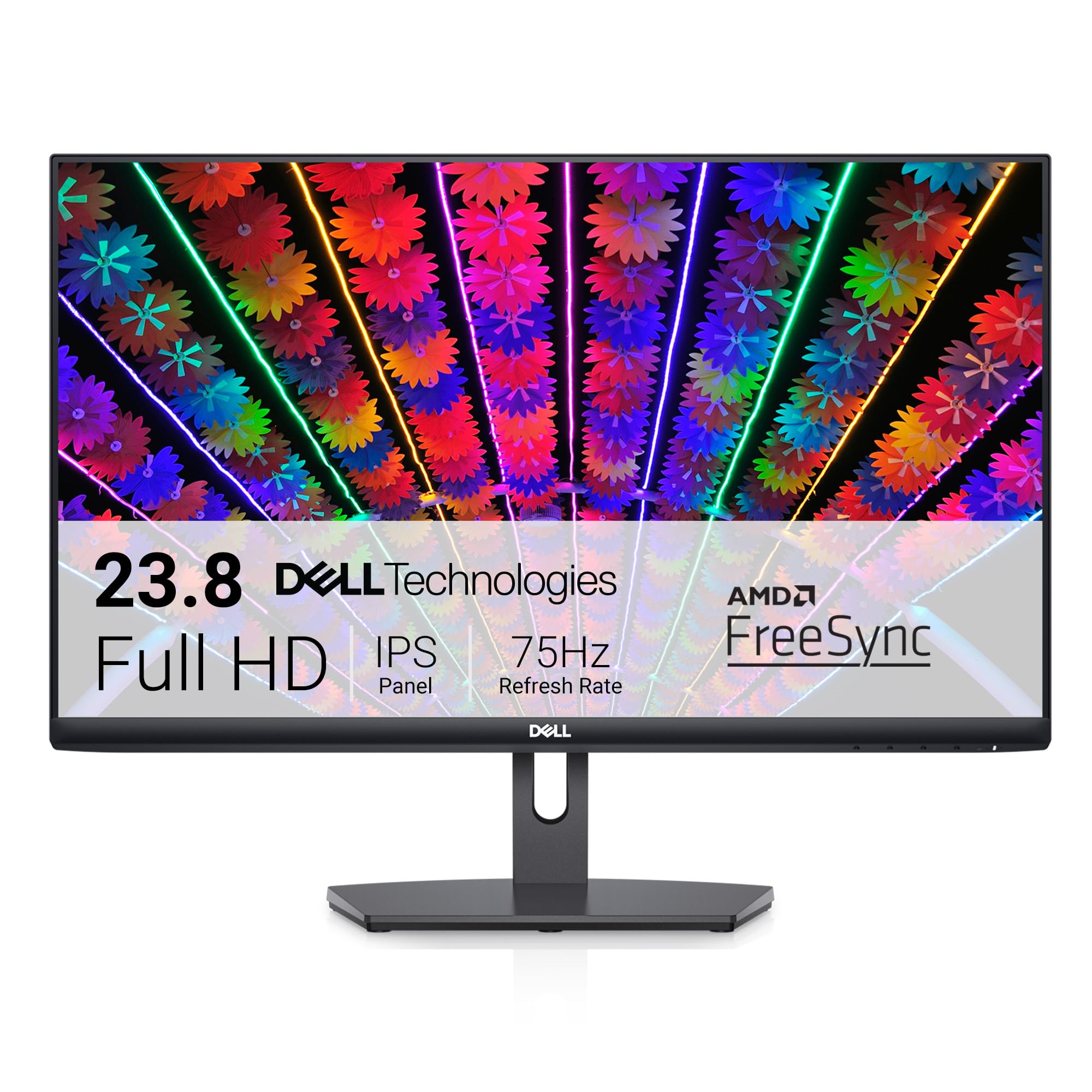 Dell S2421NX 24" Full HD (1920x1080) Monitor, 75Hz, IPS, 4ms, AMD FreeSync, Lunetta ultrasottile, 2x HDMI, 3 Anni di Garanzia, Nero