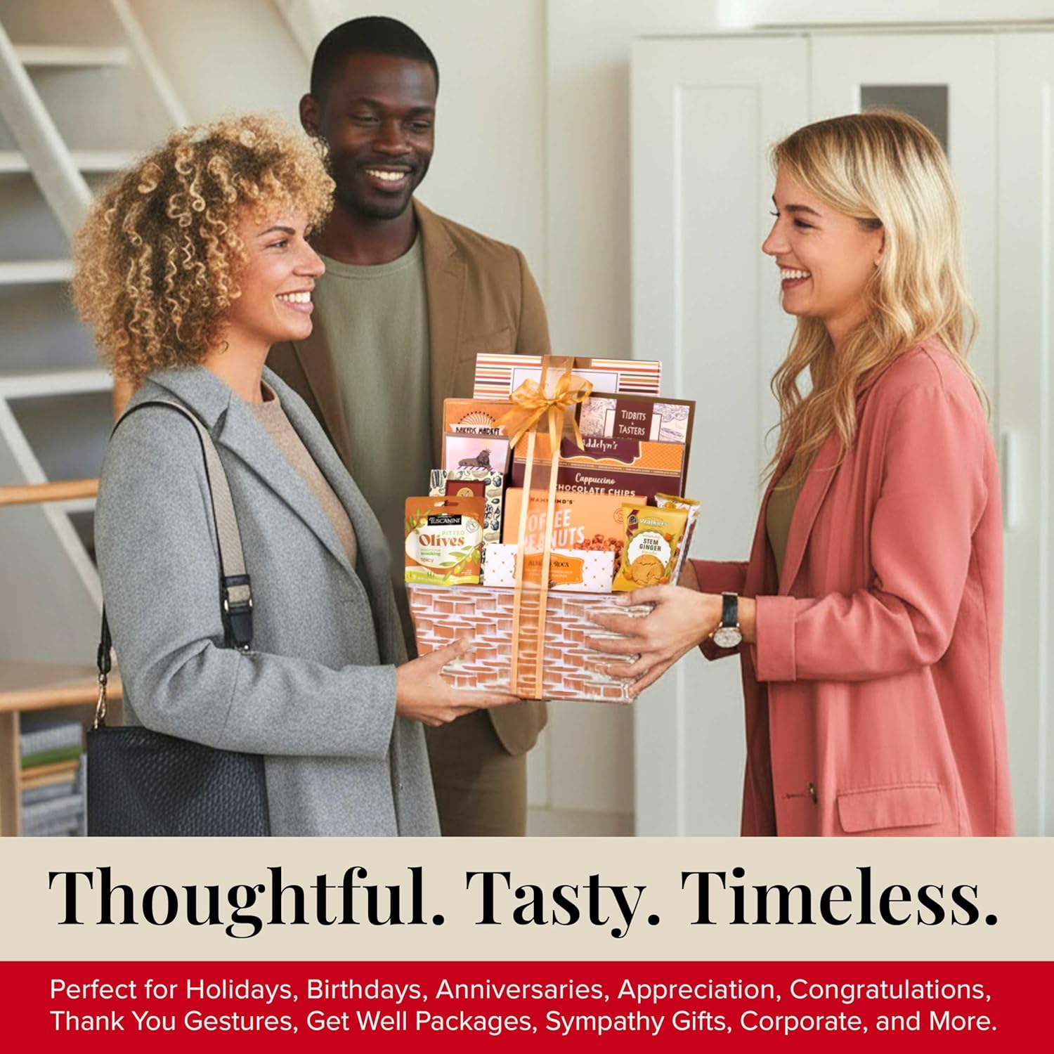 Broadway Basketeers Gourmet Gift Basket Snack Gifts for Women, Men, Families,Appreciation, Thank You, Congratulations, Corporate gifts