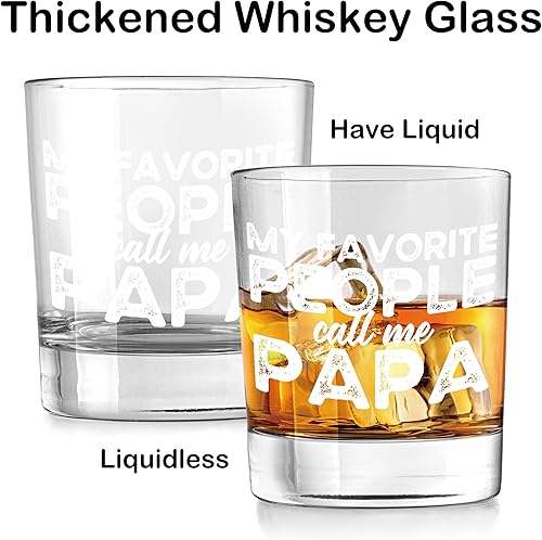 Miniatura 5 de Nogrit My Favorite People Call Me Papa - Vasos de whisky de 10 onzas, regalos para papá para el día del padre, cumpleaños de parte de hijo, hija,