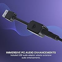 Vista 3 de Turtle Beach Atlas 200 - Auriculares con cable USB para PC, para PC, consolas de juegos, Xbox, PlayStation, controladores Nanoclear de 50 mm, audio