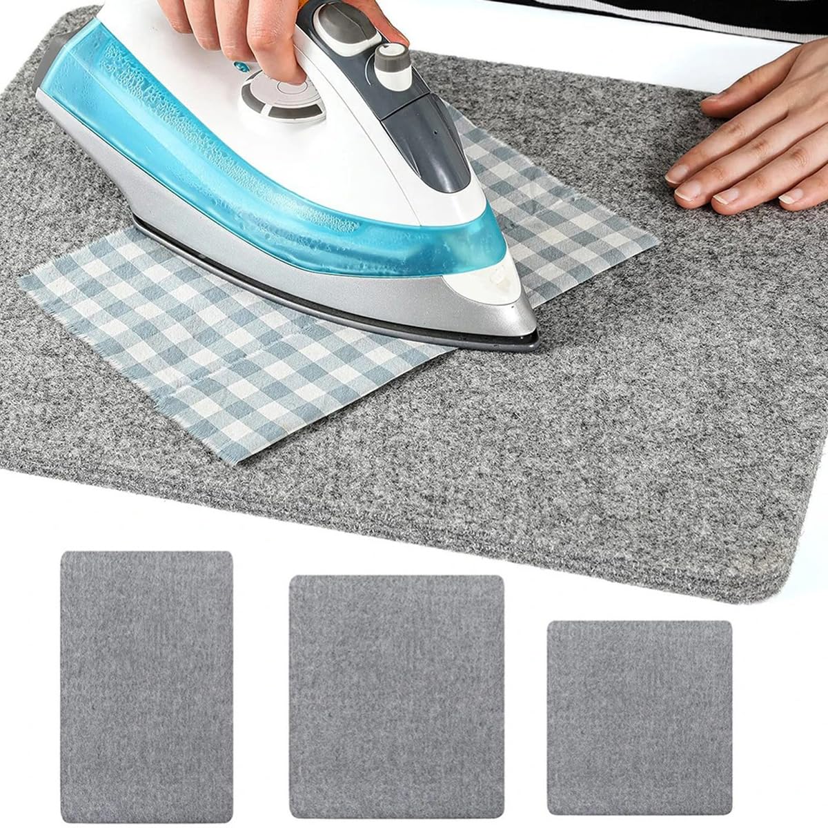 Bügelunterlage Aus Filz, Bügelmatte Aus Filzwolle Zum Quilten | 13.5"x13.5",0.5"Dickes, leicht zu pressendes Filzbügelbrett
