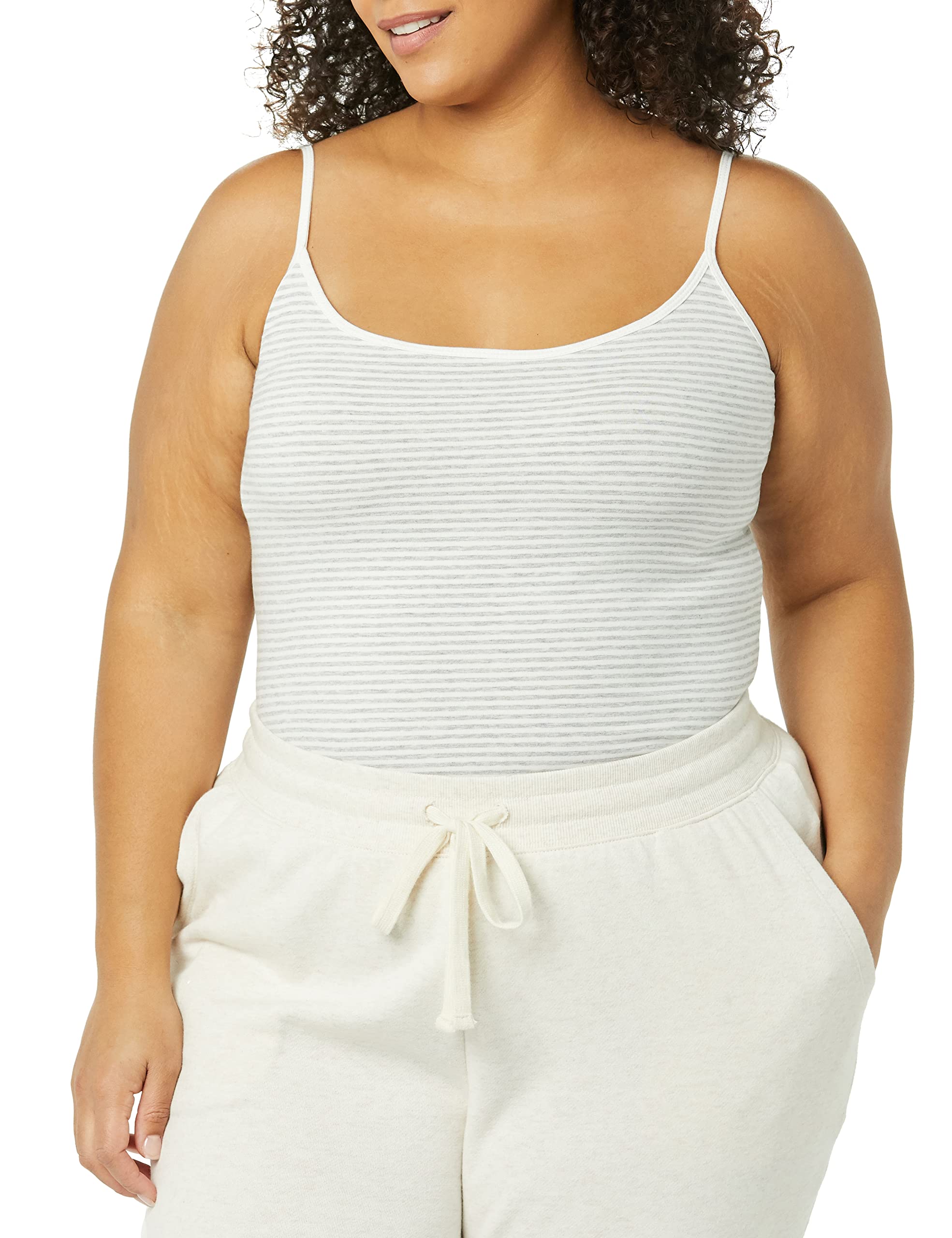 Amazon Essentials Canotta vestibilità Slim Donna, Pacco da 4