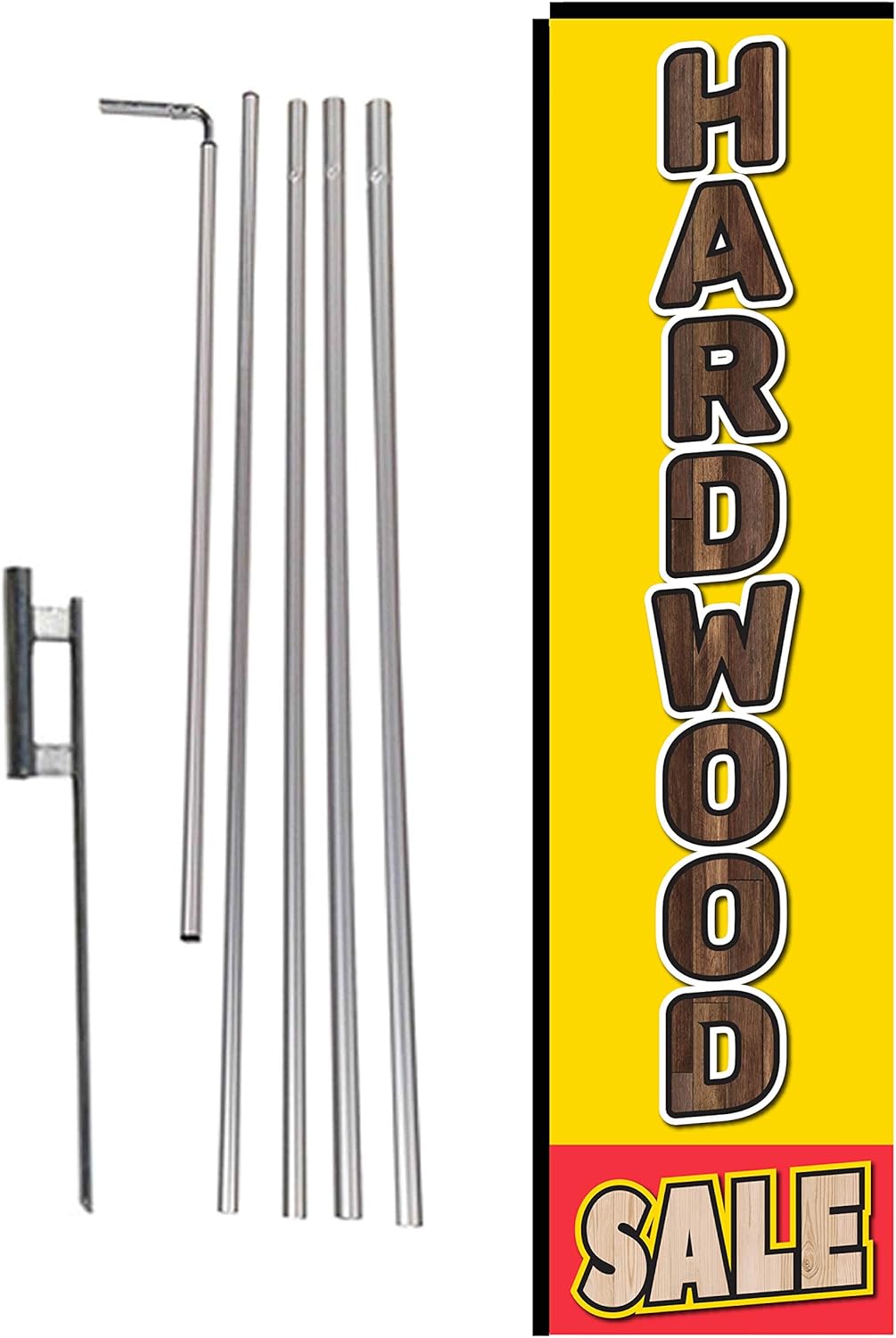 Cabinets Sale Advertising Rectangle Feather Flag Banner w/Pole kit and Ground Spike