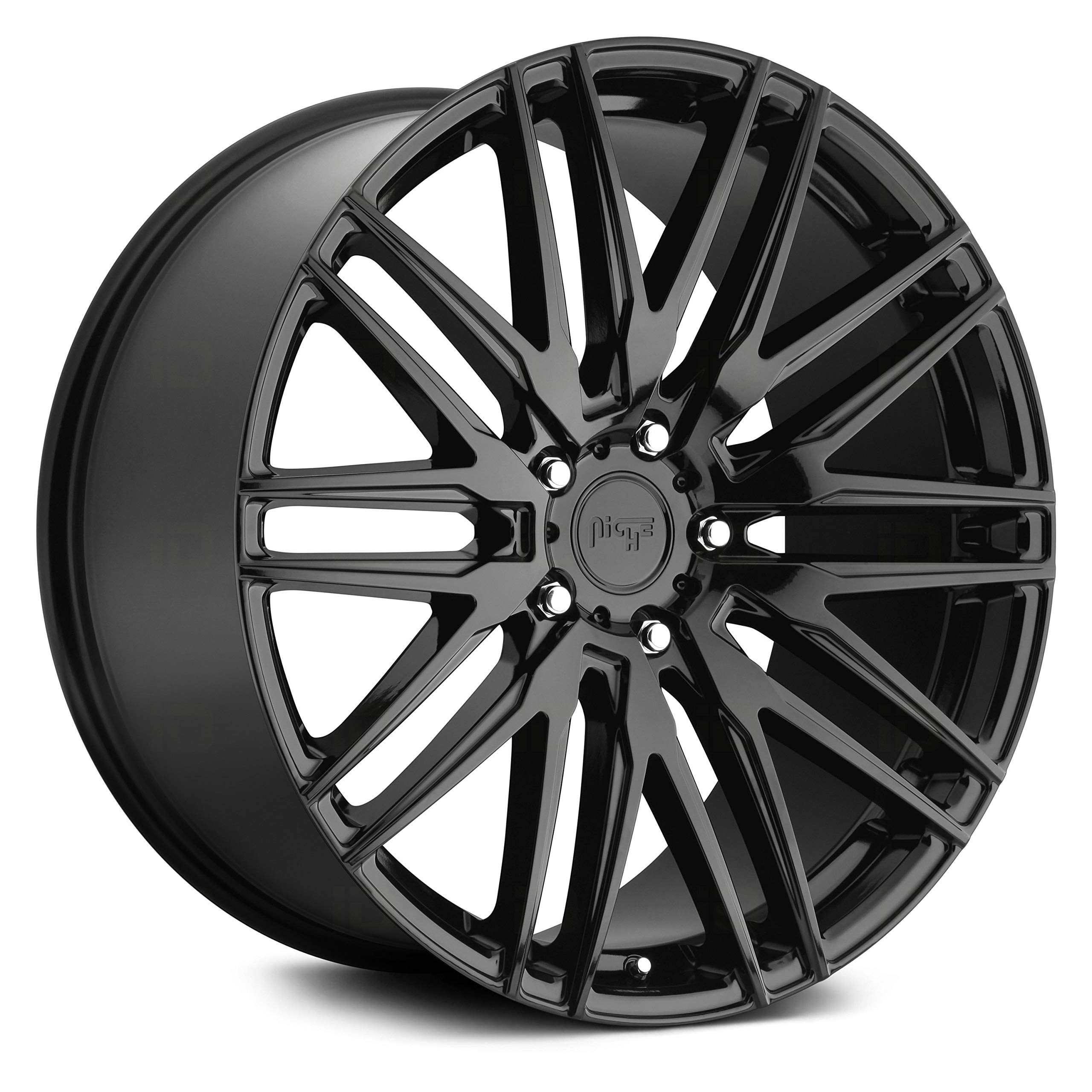 NICHE ANZIO Gloss Black Wheel with Aluminum (22 x 10.5 inches /5 x 130 mm, 55 mm Offset)
