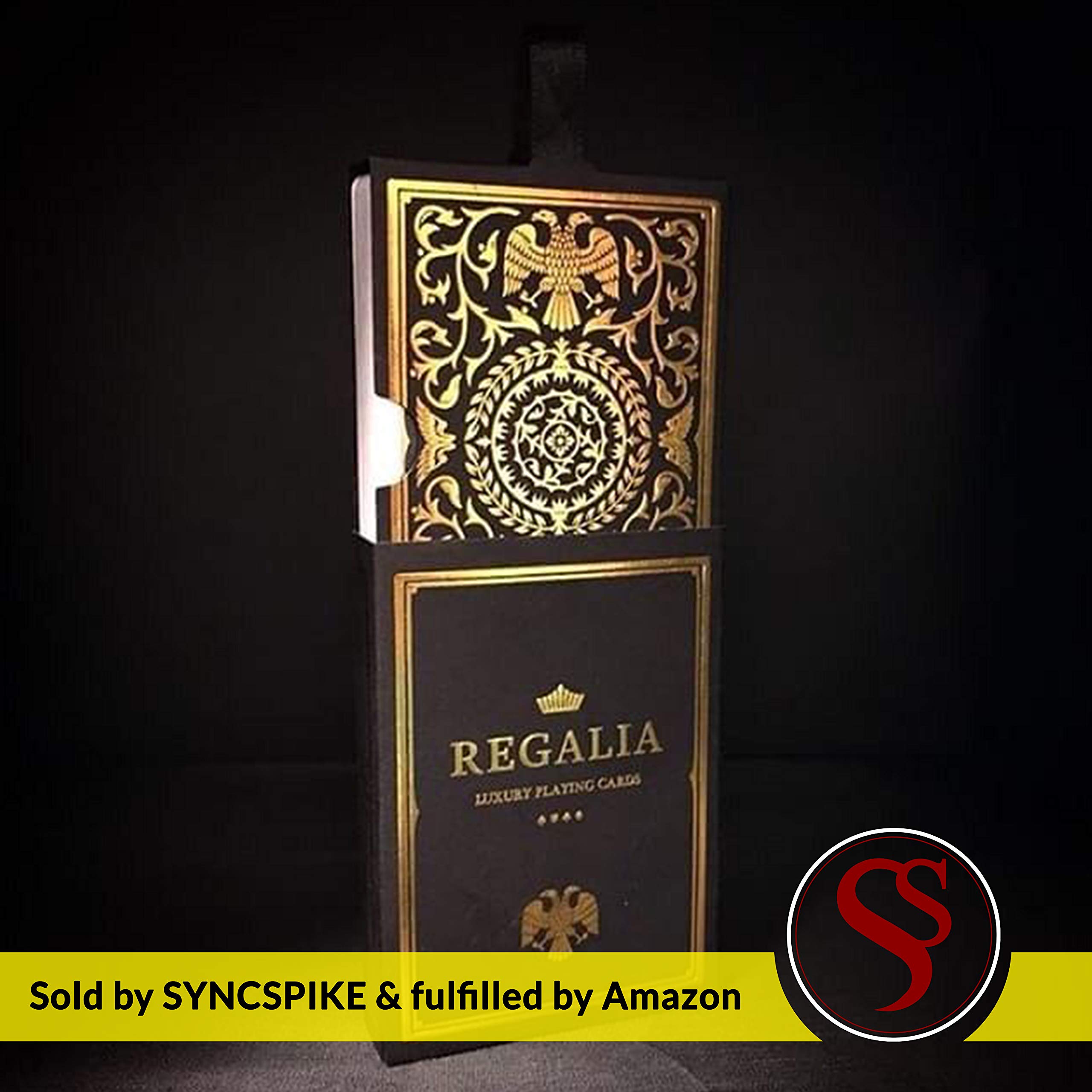 Black Regalia Playing Cards by Shin LIM - Luxury Playing Cards for Card Collectors Magicians, Cardists, poker size - Image 3