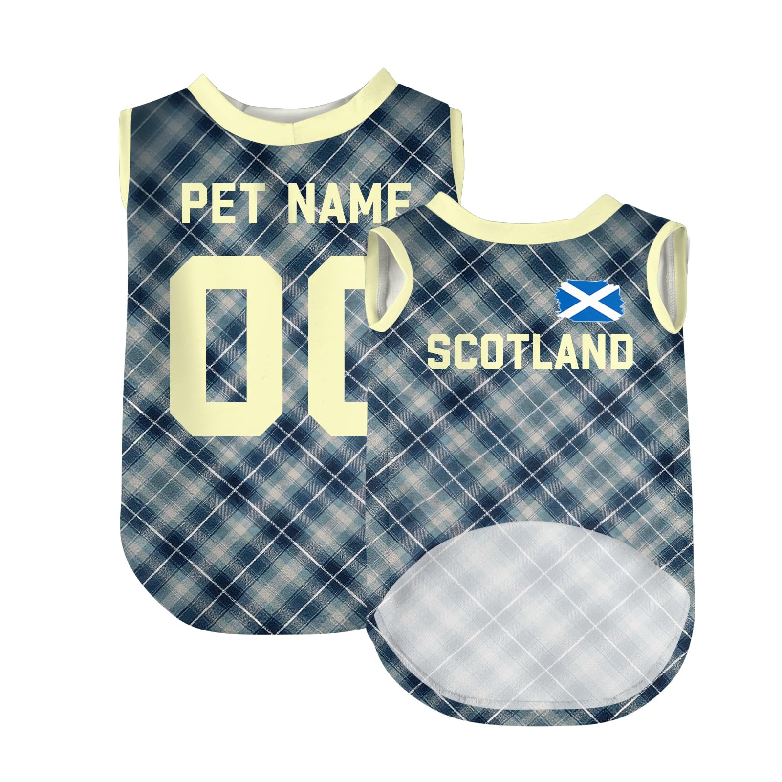Custom Dog T-Shirt, Personalised 2026 World Cup Football Pet Jersey, National Flag Name Number Print, Breathable Soccer Jersey for Small Dogs – Gift for Football Fan