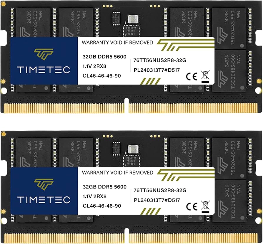 Amazon.co.jp: Timetec ノートPC用メモリ DDR5 5600MHz PC5