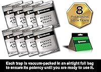 Vista 5 de Maxguard Pantry Moth Traps (8 Pack) with Extra Strength Pheromones Non-Toxic Sticky Glue Trap for Food and Cupboard Moths in Your Kitchen Trap &