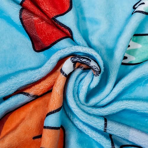 Miniatura 6 de Funny Eyes - Manta con texto en inglés ABC para niños pequeños, bonita manta con letras ABC, regalos de aprendizaje para niños y niñas, manta de