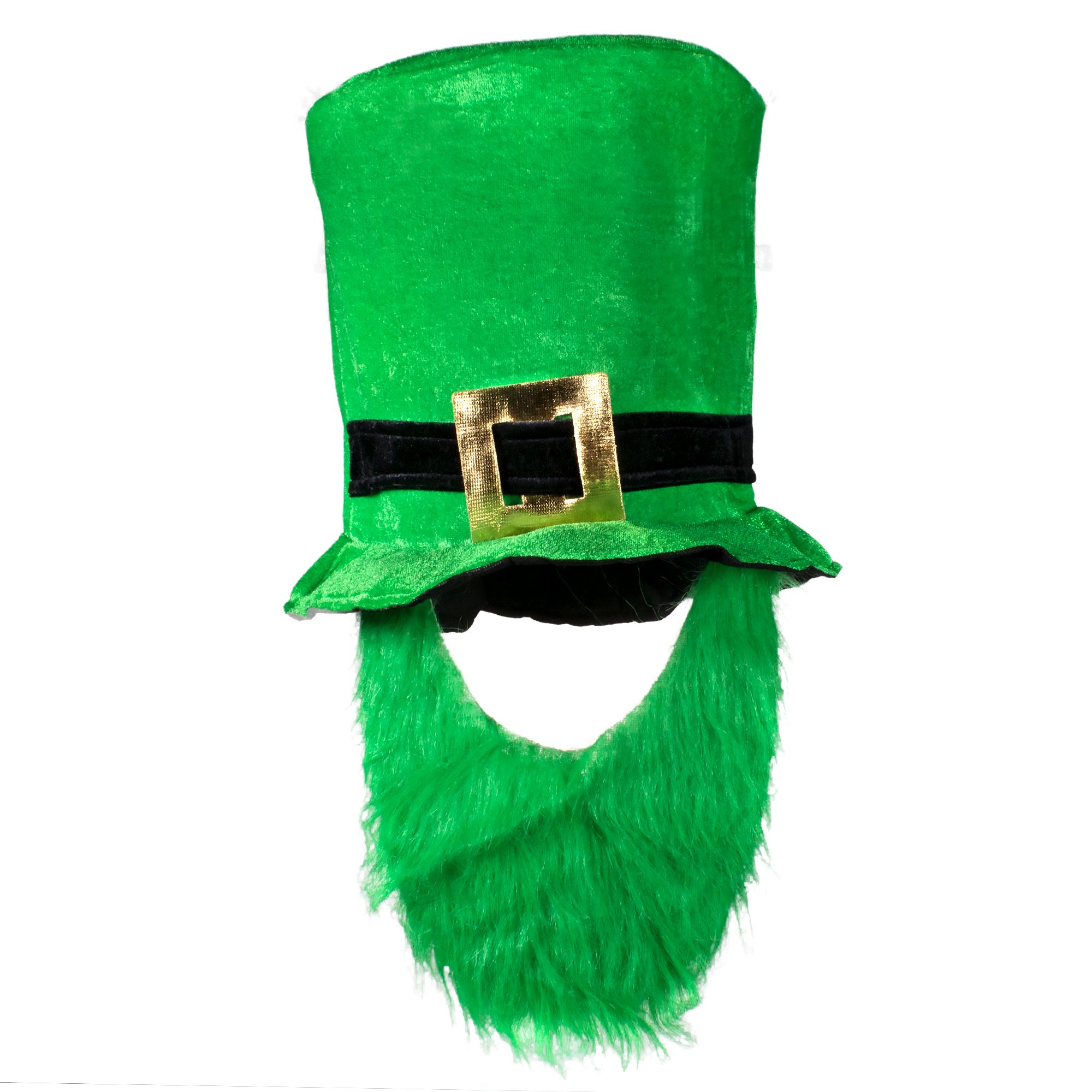 Photo 1 of **2 PACK** Windy City Novelties St. Patrick's Day Leprechaun Hat with Beard - Festive Green Accessory for Adults for Parties & Celebrations