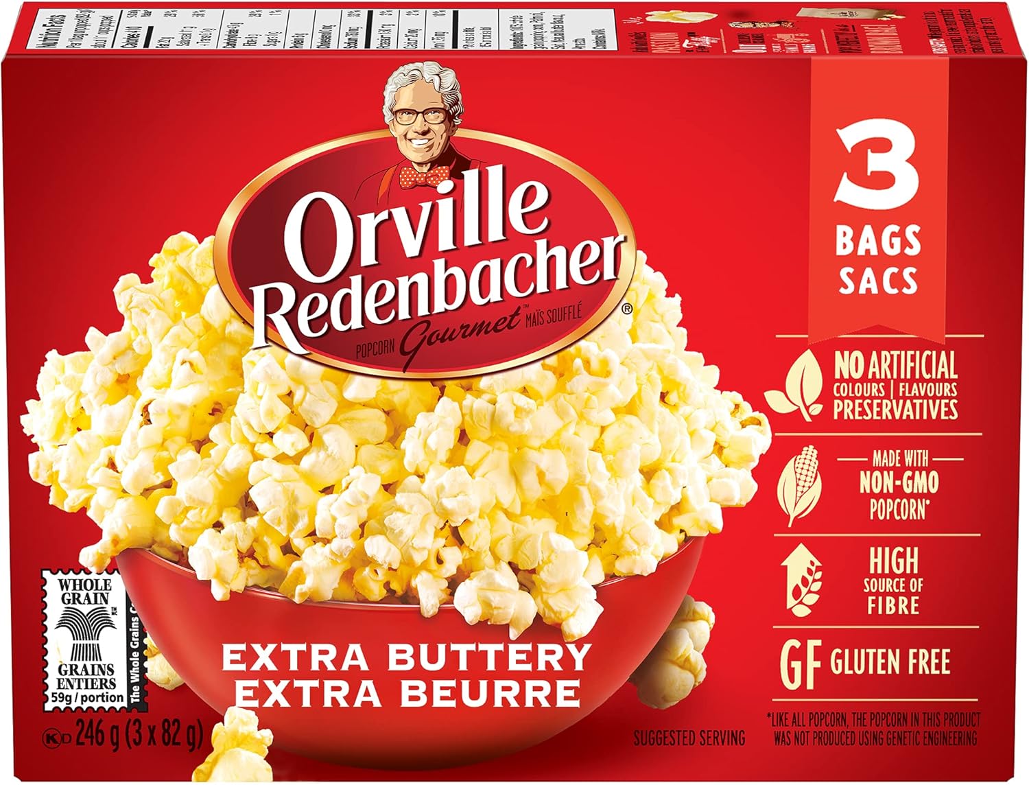 Orville Redenbacher Popcorn - Microwave Extra Buttery (3 packs x 12