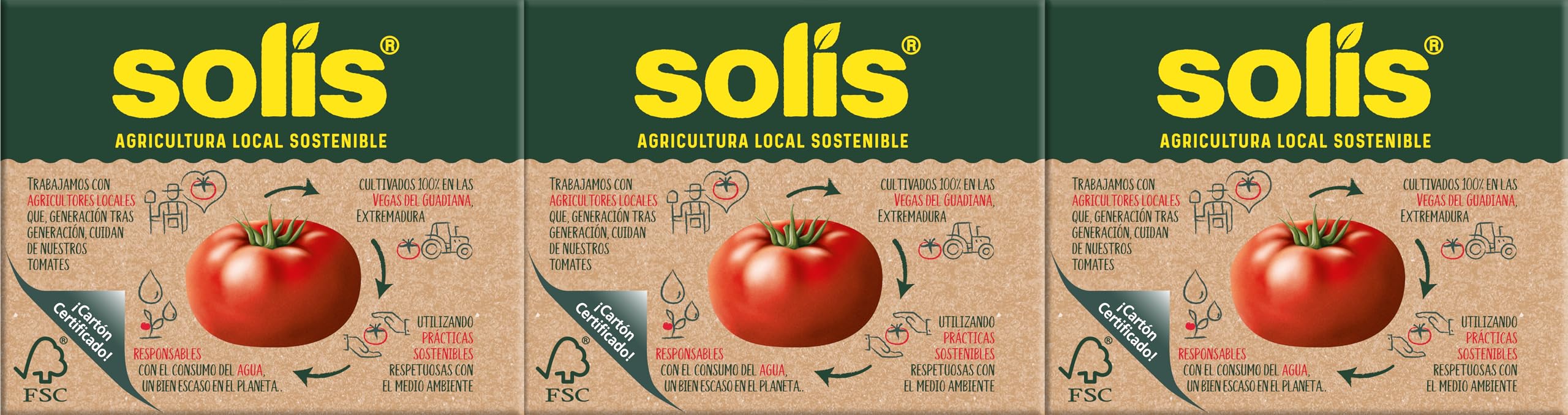 Solis Salsa de tomate COMBI OLIVA 8 x (3 x 200 g)