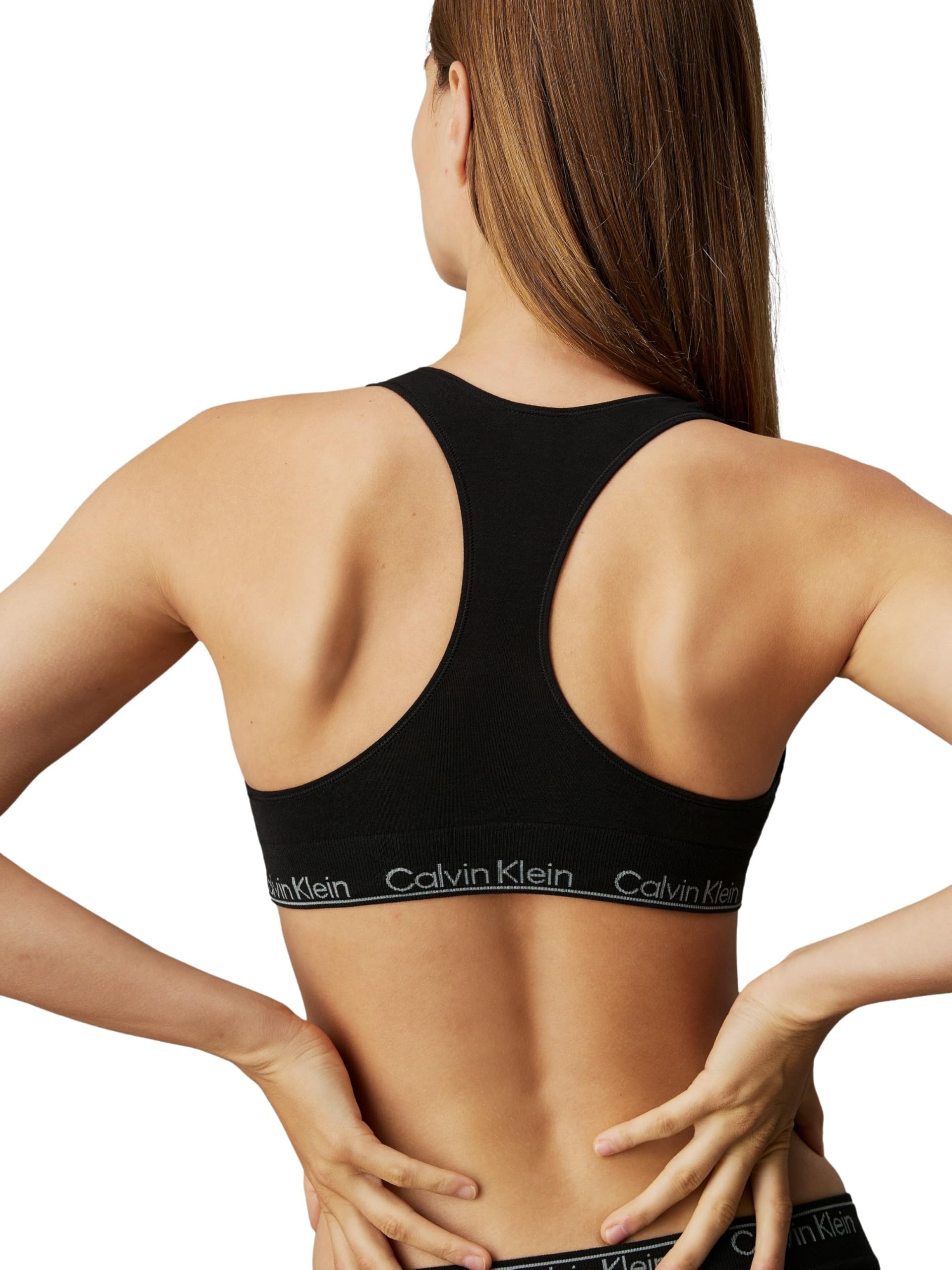 Calvin Klein Sujetador Tipo Bralette Mujer Racerback Bralette con Copas Preformadas