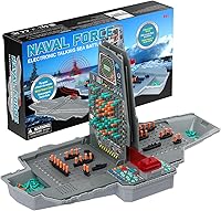 Vista 1 de Juego de mesa de batalla de mar parlante con efectos de luz y sonido, juego de estrategia de batalla naval electrónico con diseño de 200 barcos