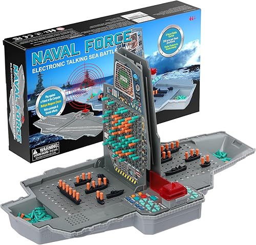 Juego de mesa de batalla de mar parlante con efectos de luz y sonido, juego de estrategia de batalla naval electrónico con diseño de 200 barcos