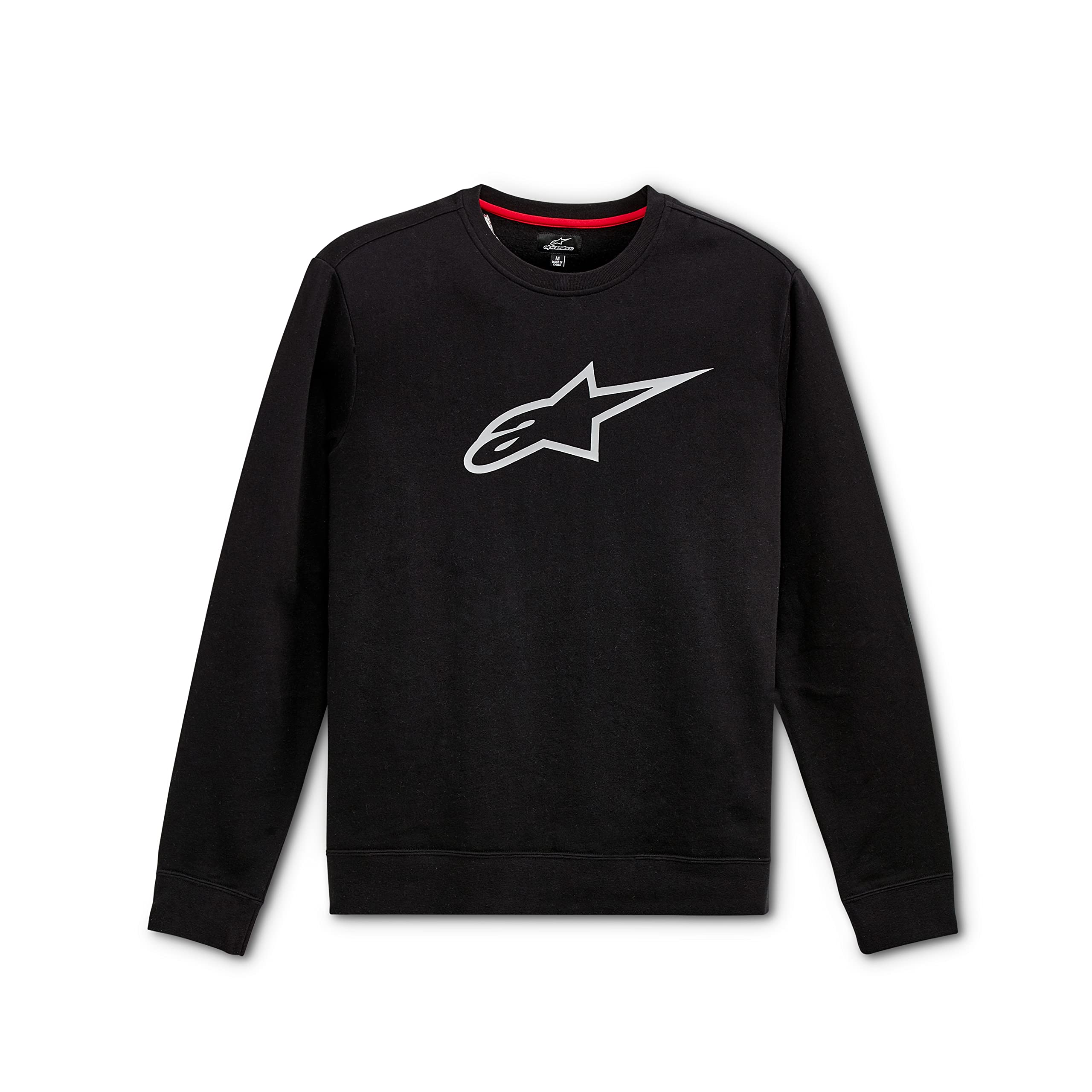 Alpinestars, Ageless Crew Fleece, Sweatshirt, Black/Grey, XL, Men's
