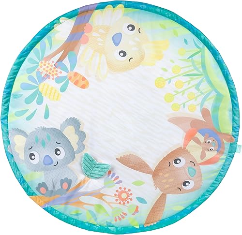 Miniatura 2 de Playgro Fauna Friends - Gimnasio de madera para bebés  Alfombra de juego para bebé para el suelo con 3 juguetes colgantes  Gimnasio de bebé con
